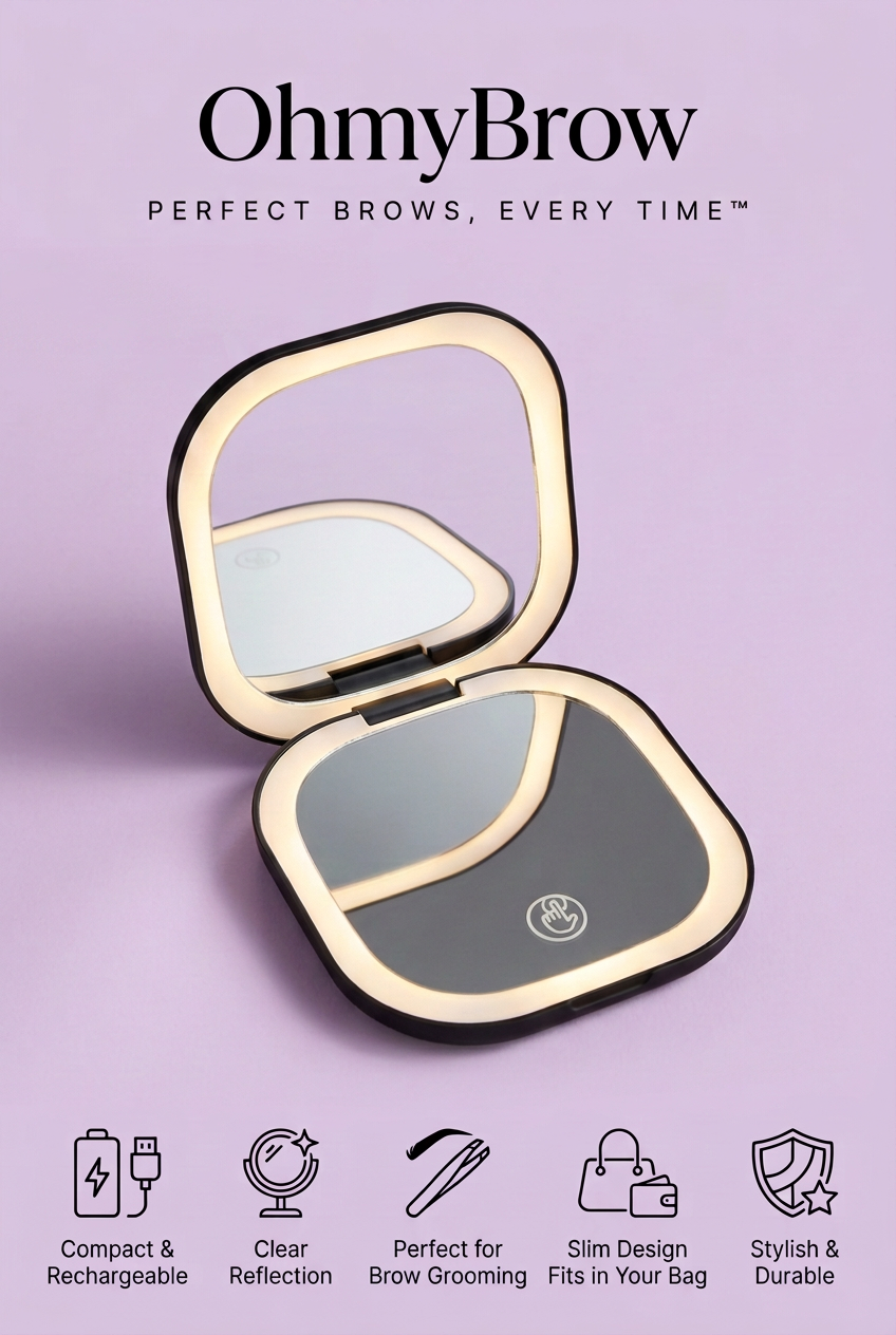 OhmyBrow LED Mirror - No Badge